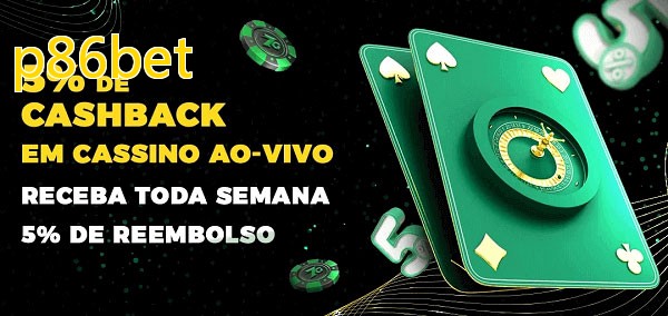 Promoções do cassino ao Vivo p86bet